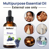 2.03oz Grape Fragrance Essential Oil - Fruity Scent, Aromatic Oil for Making Scented Candle Soap, Long-lasting Natural Essential Oil, Suitable for Diffusers, Humidifiers, DIY Candle Making, Women's Car Parts, A Gift for Women