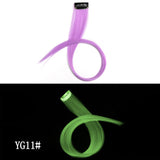 Luminous DIY Clip-In Hairpiece Rainbow Color