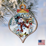 Old Fashioned Christmas Wooden Ornaments by Gelsinger - Christmas Santa Snowman Decor - 8031023-1563