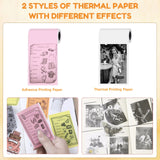 Mini Printer, All Purpose Sticker Maker With Thermal Papers, Bluetooth Portable Printer All Purpose - Lootquake