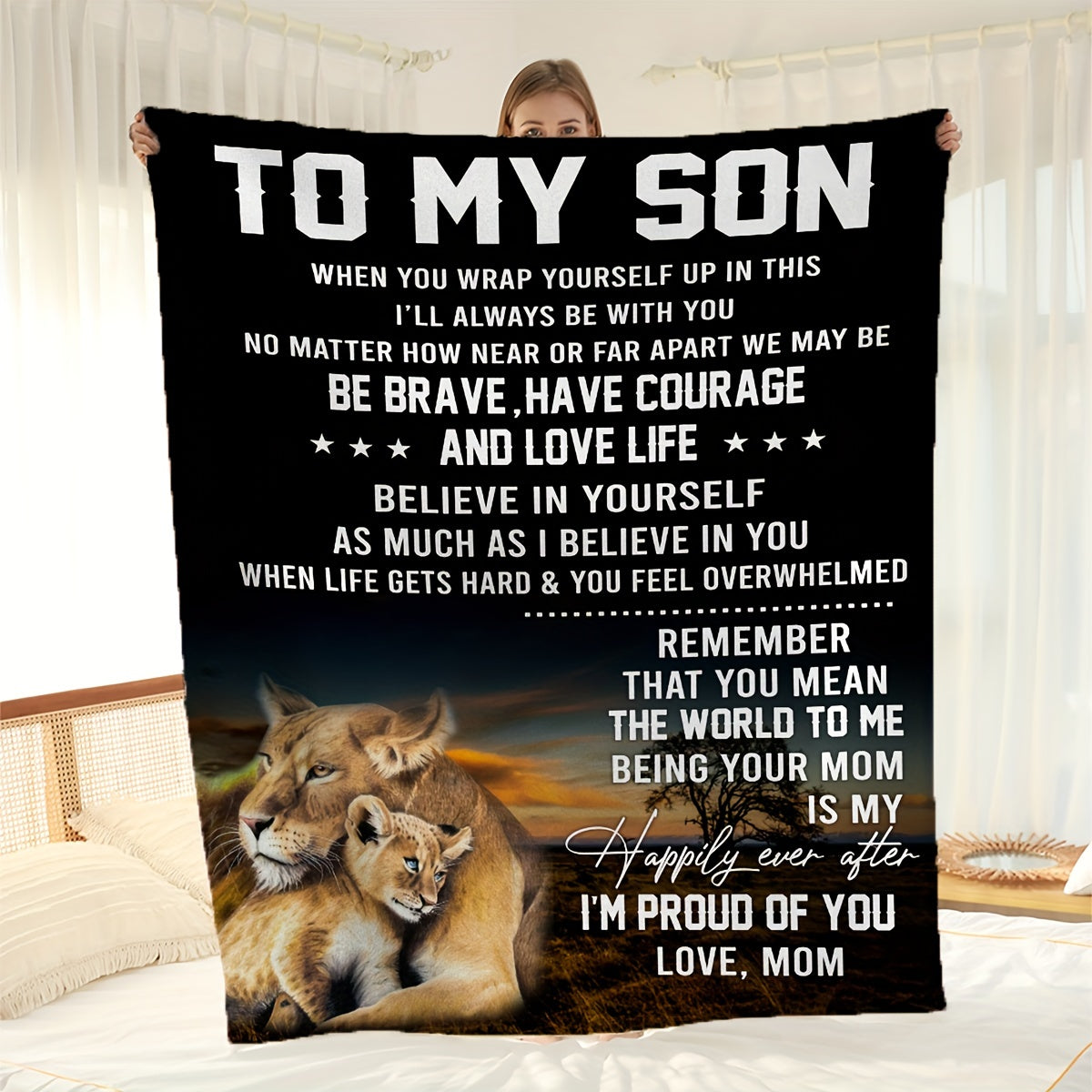 1pc Gift For Son Blanket Birthday Gifts For Son Graduation Gifts For Son Son Gifts From Mother For His Birthday To My Son Best Gift Ideas For Son