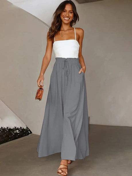 Ladies' Casual Wild Wide-leg Pants - Lootquake