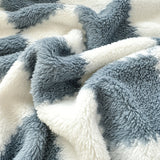 1pc Cozy Traditional Style Plaid Flannel Blanket, Red And White Or Black And White, Soft Panda Velvet (Polyester Fiber), Warm Travel Pet Blanket For Dogs And Cats, Washable, Christmas present