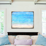 Decoración de pared hecha a mano de madera de playa Spataro para el hogar costero