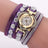 Colorful Bracelet Watch, Heart Shaped With Diamond Dials - Lootquake