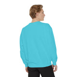 Customizable Unisex Garment-Dyed Sweatshirt, Personalized Gift, Cozy Streetwear, Casual Outfit, Unique Design Sweatshirt