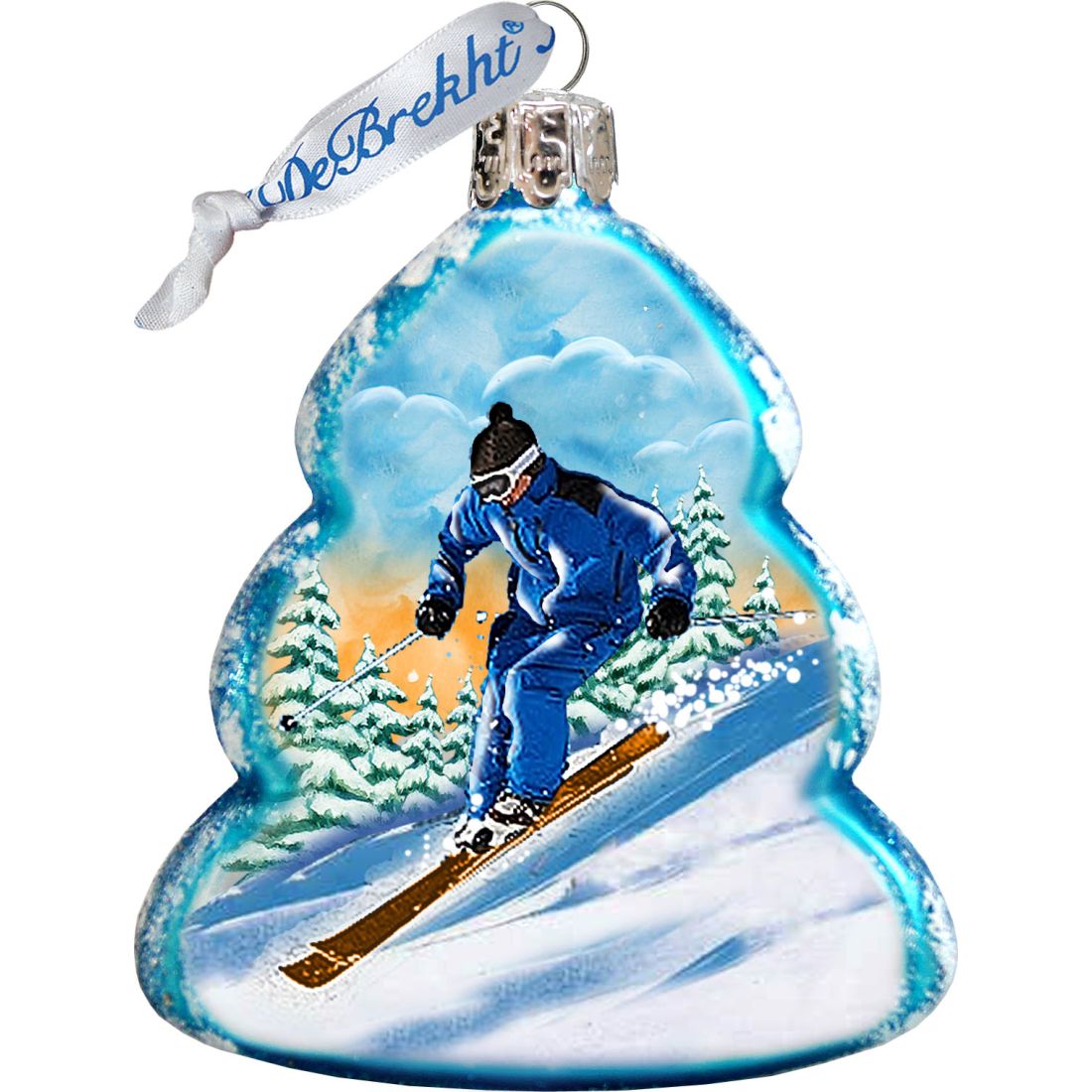 Arctic Mercury Glass Ornaments Set of 3 by G. DeBrekht - Wildlife Holiday Decor - 770114S3