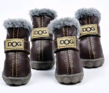 Dog Thick Snow Boots Keep Warm Teddy Autumn And Winter VIP Shoes - Lootquake