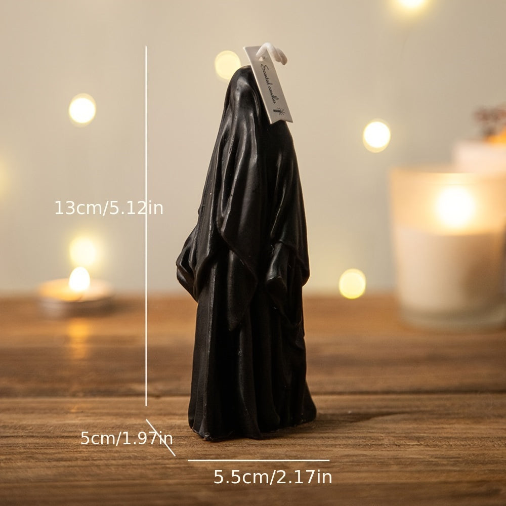 Bougie parfumée Halloween pour femme - Motif fantôme scintillant, idéale pour la décoration et les cadeaux