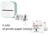 Portable Mini Printer for Students and Hobbyists, Bluetooth Thermal Label Printer
