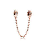 DIY Mouse Head Diamond Alloy Beads Bracelet