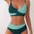 Women's Two-piece Casual Swimsuit P229 Green - Lootquake