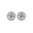 S925 Sterling Silver Moissanite Round Bag Three-piece Female Ring Necklace - Lootquake