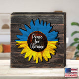 Piece for Ukraine Sunflower Wooden Wall Art - International Decor - 8187125B