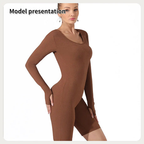 Women's Fashion Simple Solid Color Bodysuit - Lootquake