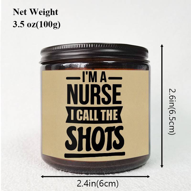 1pc Lavender Scented Candle 5.3Oz Soybean Wax Best Nurse Ever Gifts Idea for Women Men RN Friend Nursing Supervisor Bestie Guy Cowoker Him Her on Practitioner School Nurse Graduation Thank You Appreciation Birthday Christmas