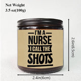 1pc Lavender Scented Candle 5.3Oz Soybean Wax Best Nurse Ever Gifts Idea for Women Men RN Friend Nursing Supervisor Bestie Guy Cowoker Him Her on Practitioner School Nurse Graduation Thank You Appreciation Birthday Christmas