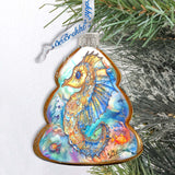 Decoración costera navideña - Adornos de cristal con forma de caballito de mar de G. Debrekht - Decoración costera navideña - 777398