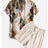Men's Casual Suit 3D Digital Printing Short Sleeve Shirt Hawaii Suit - Lootquake