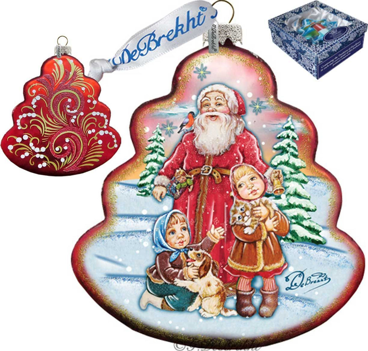 Time to Share Tree Glass Ornament by G. DeBrekht - Christmas Decor - 762-005
