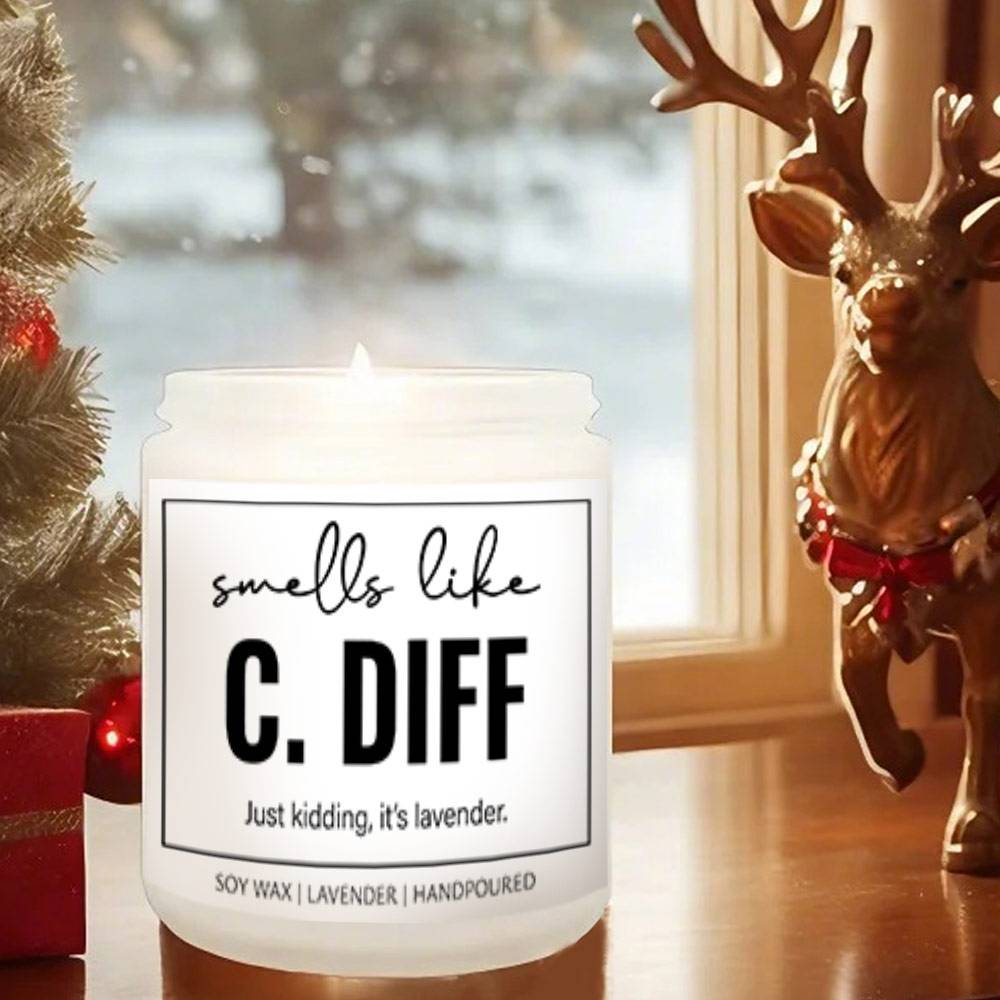 1pc Humorous Lavender Scented Candle - Glass Candle for Nurses Appreciation, RN, Nurse Practitioner, School Nurse Gifts - Thank You, Graduation Present - Handpoured Soy Wax, No Electricity Needed
