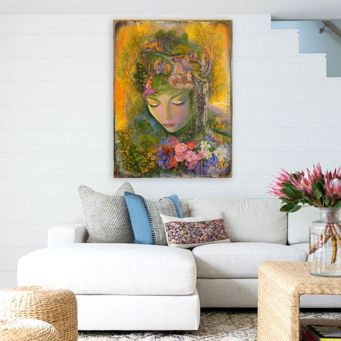 Arte de pared de madera de fantasía "Jefe Jardinero" de Josephine Wall - Decoración de fantasía - 852117-JW