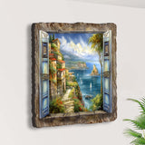 Seaside Window Perspective View Wall Art by G. DeBrekht Coastal Decor - 8492103W