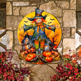 Decoración navideña de espantapájaros para puerta de Halloween por G. DeBrekht - Decoración de Halloween - 8652798H