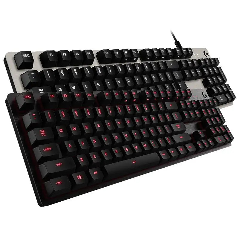 G413 Gaming Electronic Sports Mechanical Keyboard Desktop Backlight 104 Key Metal Panel - Lootquake