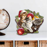 Christmas Wreath Holiday Door Decor by D. Gelsinger - Christmas Decor - 8461027-1H-1607