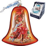 Firebird Ballet Bell Holiday Glass Ornament by G. DeBrekht - 752-002