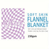 1pc Custom Blanket Vintage Striped Name Custom Blanket Soft Flannel Sofa Blanket TV Blanket Personalized Custom Blanket Exclusive Gift Blanket