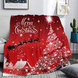 1 manta de franela polar con estampado navideño acogedora para niños y niñas: suave, afelpada, ligera y perfecta para dormitorio o sofá.