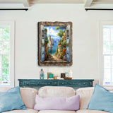 Arte mural con ventana de pueblo costero de G. DeBrekht Coastal Decor - 8492105W