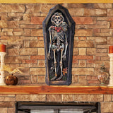 Decoración navideña con esqueleto de ataúd para puerta de G. DeBrekht - Decoración de Halloween - 8652797H