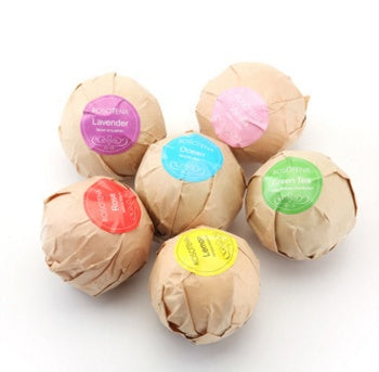 6 pcs Organic Bath Bombs Bubble Bath Mint Lavender Rose Flavor - Lootquake
