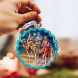 Adorno de cristal con corona de los Reyes Magos de G. Debrekht - Decoración navideña - 759-046