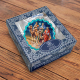 Adorno de cristal con corona de los Reyes Magos de G. Debrekht - Decoración navideña - 759-046