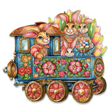 Easter Bunny Train Holiday Door Decor by G. Debrekht - Easter Spring Decor - 8652781H