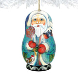 Father Frost Santa Matreshka Wooden Ornaments by G. DeBrekht - Christmas Santa Snowman Decor - 8110773