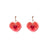 925 Silver Needle Crystal Love Sweet Peach Earrings - Lootquake