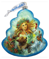 Christmas Angel Glass Ornament by G. DeBrekht - Nativity Holiday Décor - 762-043