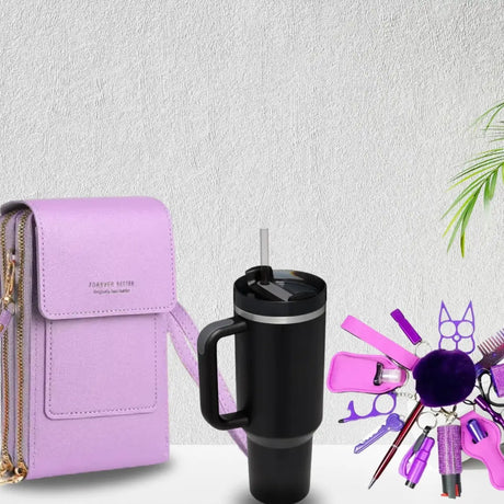 Viral Cellphone Purse Safety Set With Tumbler - Lootquake
