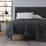 1pc Dark Grey Weighted Blanket for Adults - 10lbs, Breathable Microfiber with Glass Beads, All-Season Comfort for Sleep, Relaxation & Meditation, Soft & Heavy Throw for Better Sleep & Warmth Retention, Allseason Blanket | Con