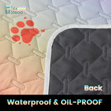 Ultimate Reversible Dog Bed Cover - Waterproof, Washable, Reusable Camping Mat with Geometric Embroidery Blanket, Rainbow Dog Paw Design, Easy to Clean and Durable for Indoor and Outdoor Use