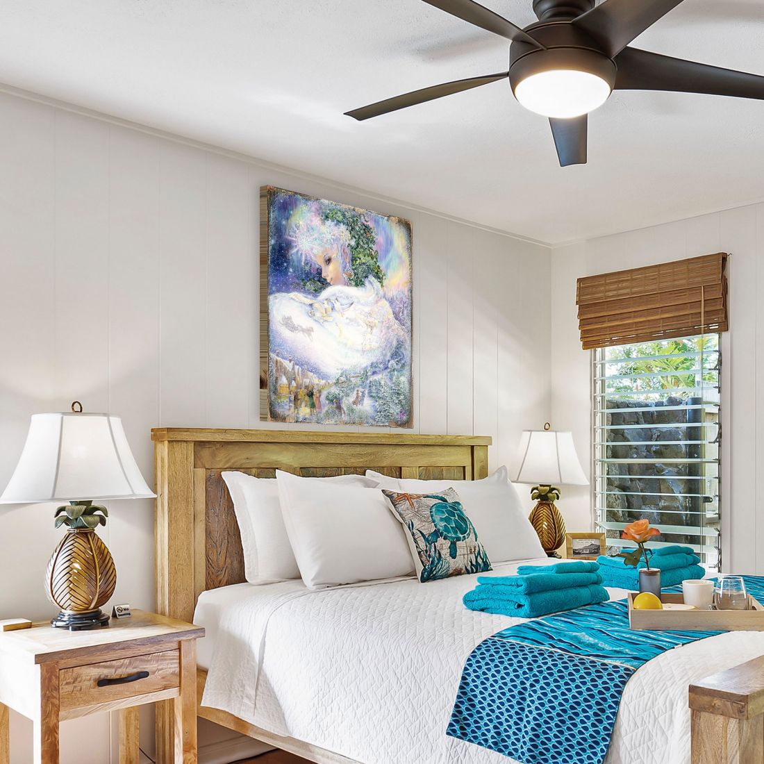 Arte mural de madera de fantasía de la Reina de las Nieves de Josephine Wall - Decoración de fantasía - 852143-JW