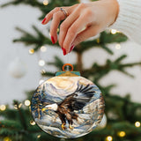 Bald Eagle of Alaska Wooden Ornaments by G.Debrekht - Wildlife Holiday Decor - 870063