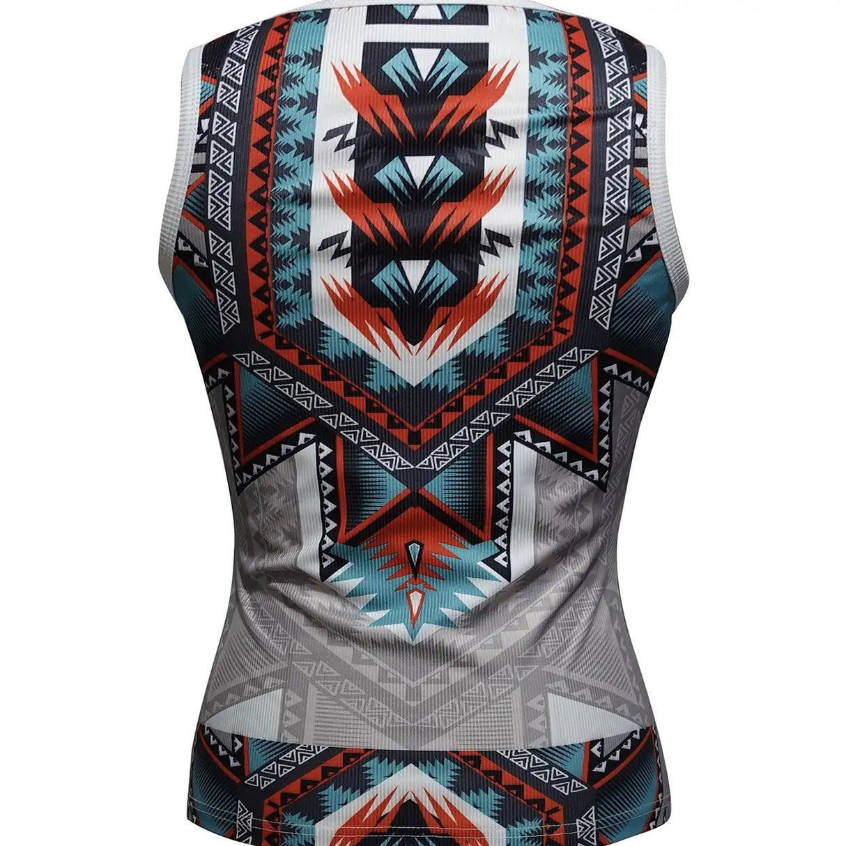 Women's New Fashionable V-neck Ethnic Pattern Knitted Button Versatile Vacation Style Vest Top - Lootquake