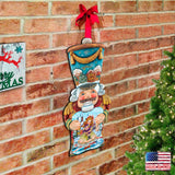 Old World Nutcracker Christmas Door Decor by G. DeBrekht - Christmas Santa Snowman Decor - 8116430H