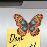 Juego de 6 imanes decorativos de madera con diseño de mariposas de verano de G. Debrekht - Decoración de vida silvestre - 8090012-1G-S6